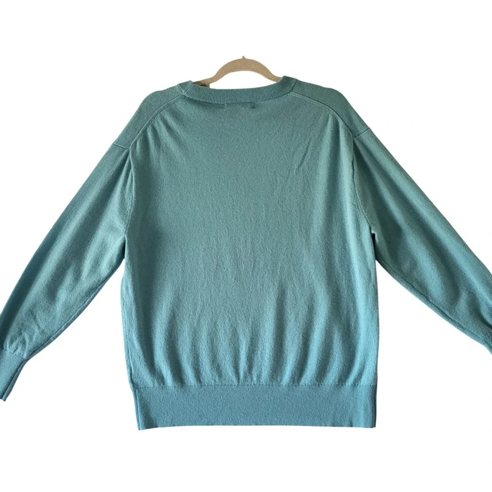 J. Crew The Good Cashmere Sweater Womens Medium Seafoam Green Re-Imagined